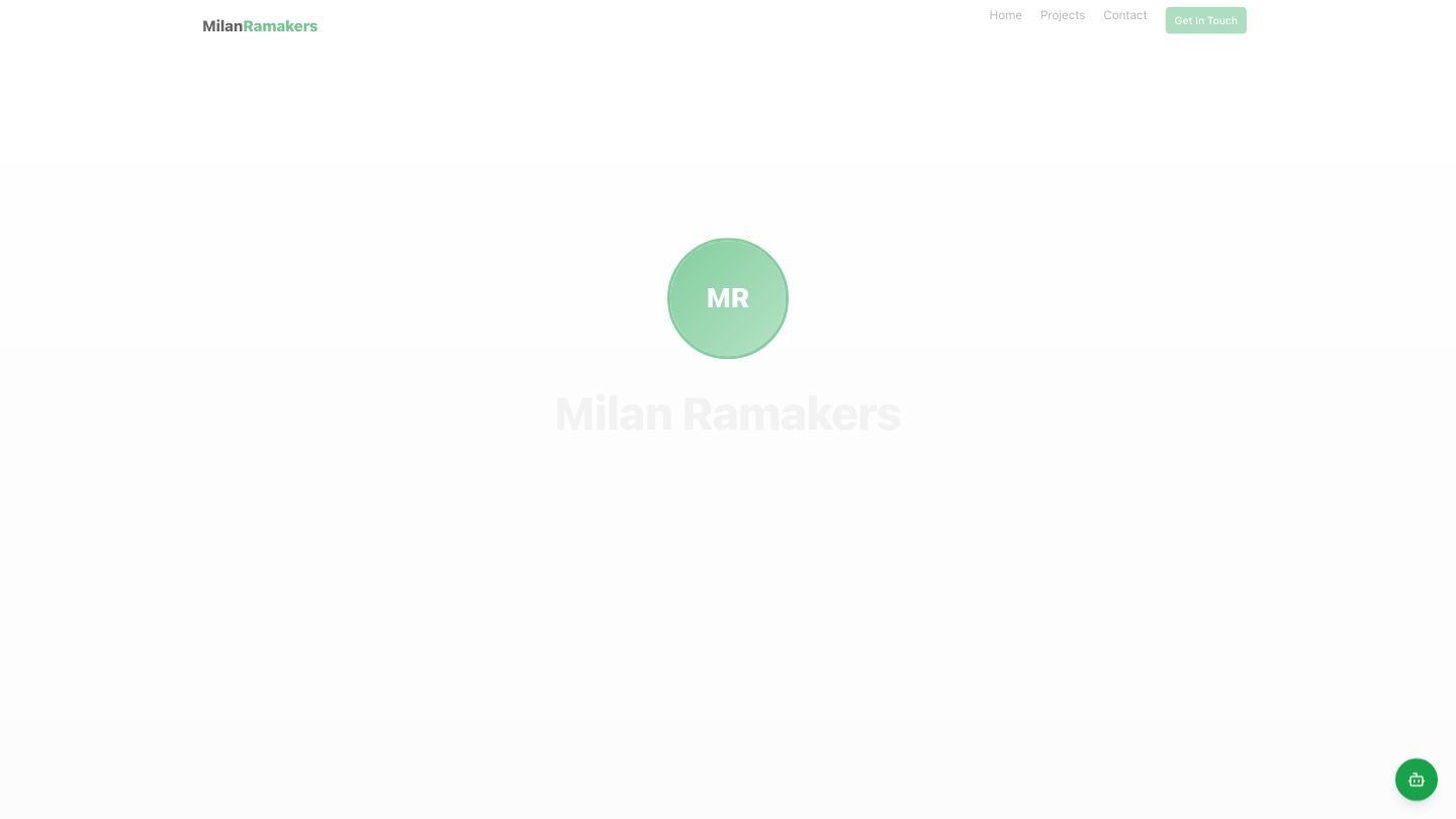 Screenshot of Portfolio Website